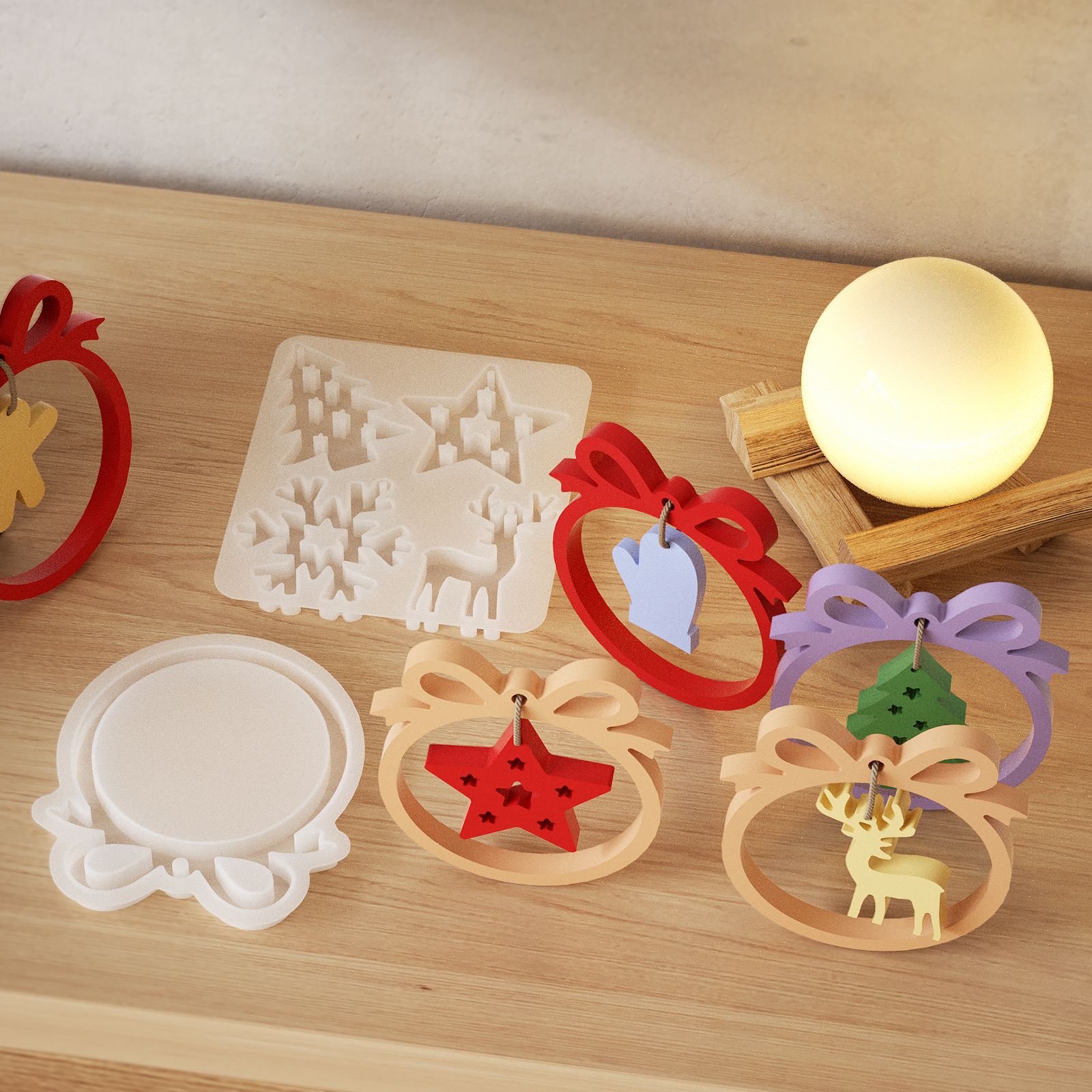 แม่พิมพ์ซิลิโคนเรซินลายคริสต์ม - Resin Craft Ideas บทวิจารณ์และราคา