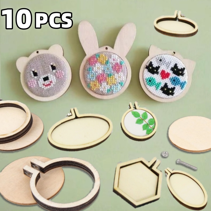 10ชิ้นห่วงเล็กสำหรับปักลายแหวน - Wood Ring Blank บทวิจารณ์และราคา