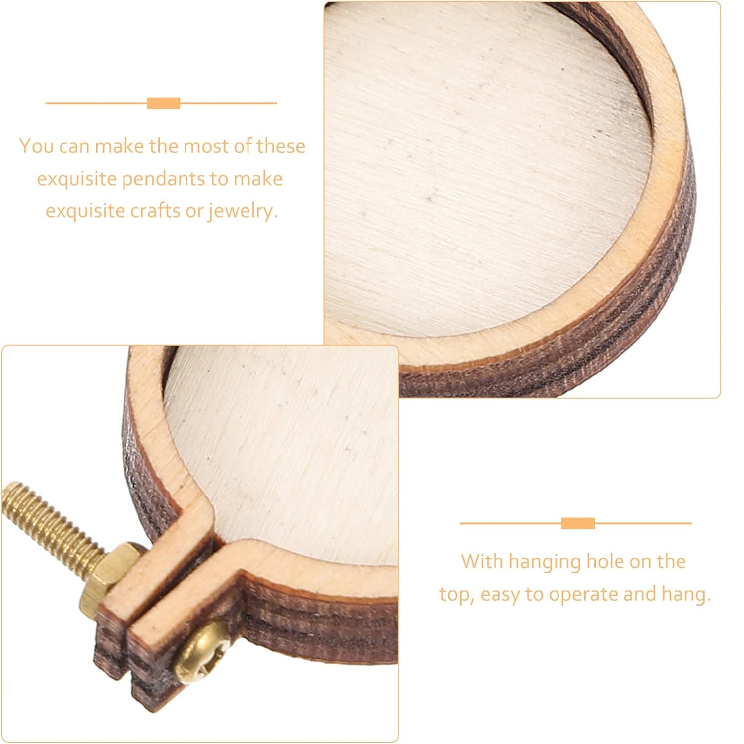 10ชิ้นห่วงเล็กสำหรับปักลายแหวน - Wood Ring Blank บทวิจารณ์และราคา