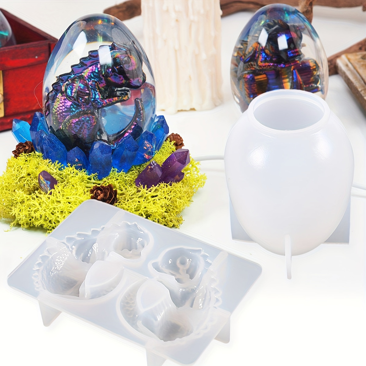 แม่พิมพ์ไข่มังกรซิลิโคน ชุด 2  - Resin Craft Ideas บทวิจารณ์และราคา