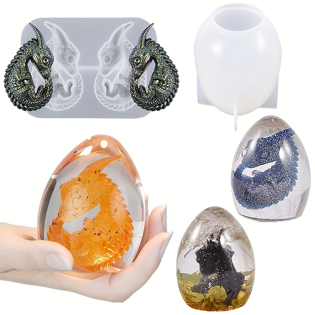 แม่พิมพ์ไข่มังกรซิลิโคน ชุด 2  - Resin Craft Ideas บทวิจารณ์และราคา