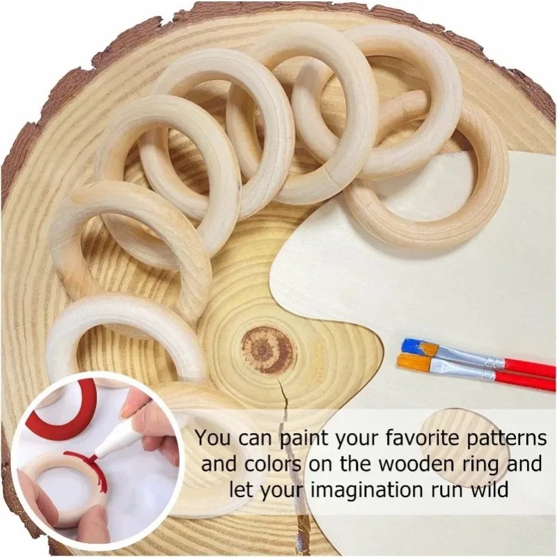 วงแหวนไม้ดิบเรียบเนียน วงกลมไม - Wood Ring Blank บทวิจารณ์และราคา